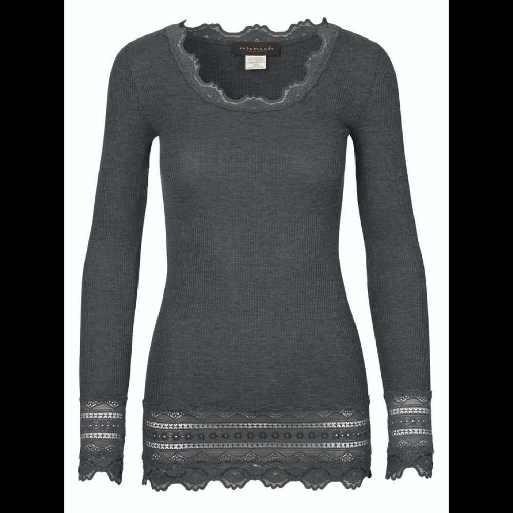 Rosemunde silk and cotton long sleeve top